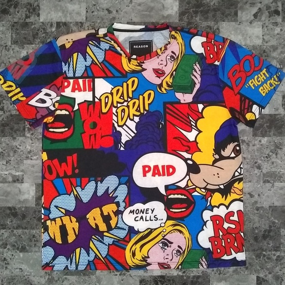 Men's Pop Art T-Shirt - Picture 1 of 1